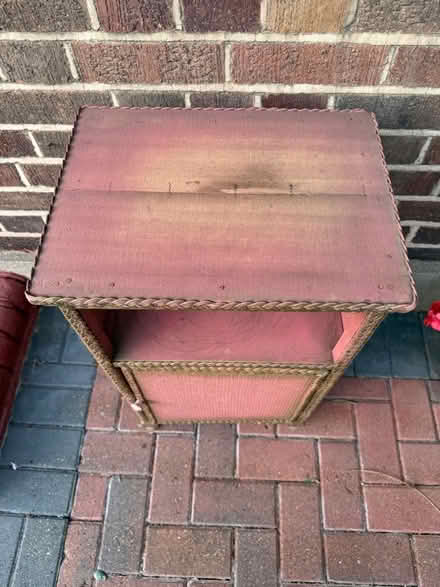 Photo of free Lloyd Loom-style bedside cabinet (Enfield EN2) #2