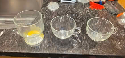 Photo of free Glass tea cups and candle holder (13 1/2 and Farmington) #1
