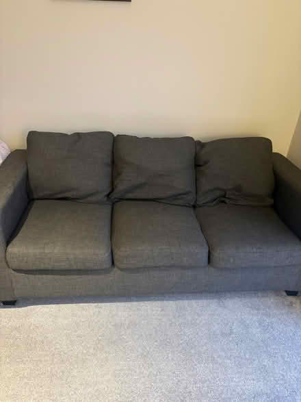 Photo of free Three seater grey sofa (Ordsall lane M5) #1