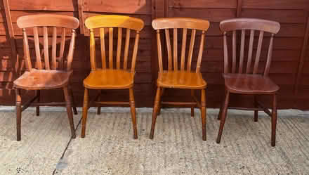Photo of free 4 x older style kitchen chairs (Baunton GL7) #1