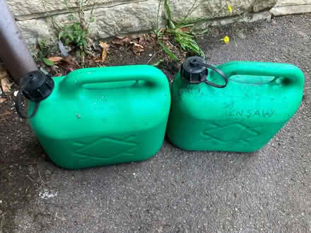 Photo of free Two 5 litre fuel cans (Bussage GL6) #1