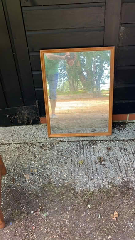 Photo of free Wood Framed Mirror (So41 6BS) #1