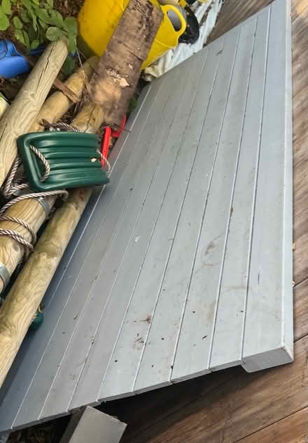Photo of free Metal table legs, plus wooden table (Chorleywood WD3) #2