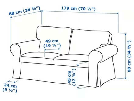 Photo of free Greay 2 seater sofa (Kings Furlong RG22) #4