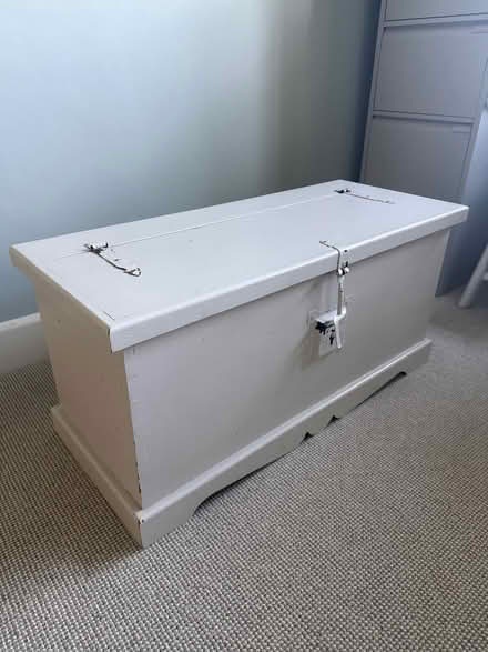 Photo of free Wooden storage box (Claygate) #1