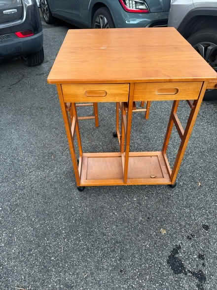 Photo of free Compact Table and Stools (Watertown) #3