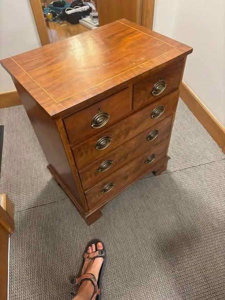 Photo of free Wooden chest of drawers (Battersea SW11) #2