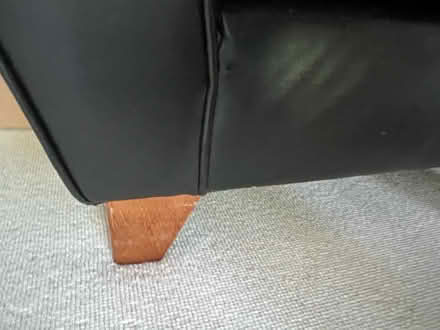 Photo of free Brown leather 3 seater sofa (Woodford Green) #3