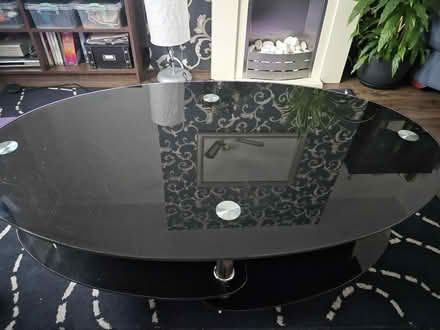 Photo of free Black double shelf coffee table (Handsworth Wood B20) #2