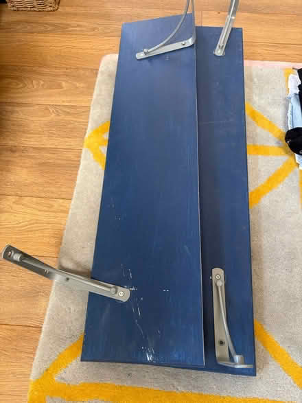 Photo of free Teo blue shelves and brackets (AL3 St Albans) #1