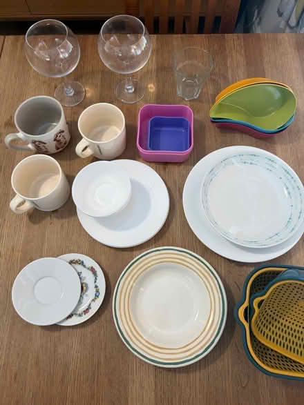 Photo of free Kitchen plates, bowls, glasses etc (Emersons Green, BS16 7) #1