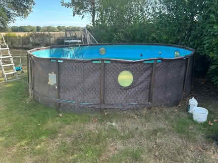 Photo of free 5 meter pool, pump/filter etcc (Ifold, billingshurst RH14) #1