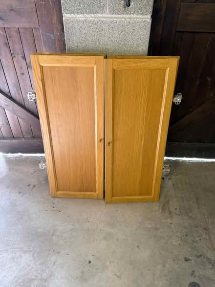 Photo of free IKEA billy bookcase doors & shelves (Docklow HR6) #2