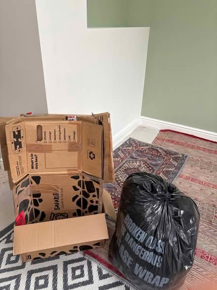 Photo of free 6 boxes and a bag of bubble wrap (Stannington S6) #1