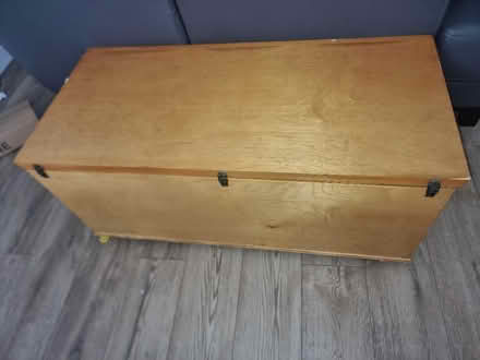 Photo of free Wooden storage box (Sinfin DE24) #2