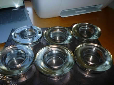 Photo of free Six glass tea light holders (welling DA16) #1
