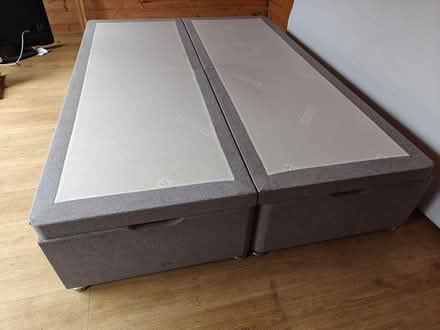 Photo of free Grey Double Ottoman Bed Frame (Croxteth L12) #2