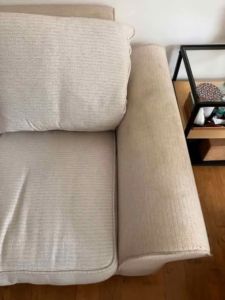 Photo of free Large 3-Seater Cream Fabric Sofa – Esher (KT10) – Must go! (Esher KT10) #4