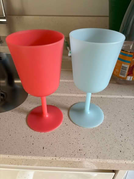 Photo of free 2 picnic wine glasses (MK45 Ampthill) #1