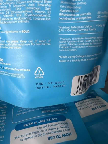 Photo of free Elevate collagen powder (West Bridgford NG2) #2