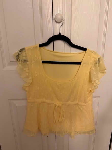 Photo of free Size L Yellow Blouse (Sunnyvale (Wolfe)) #1