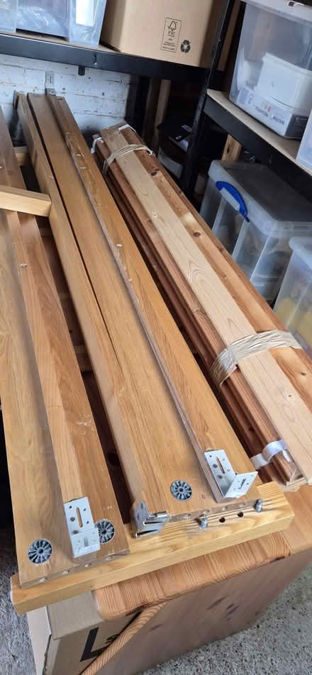 Photo of free Oak bed frame (UK Double) (East Molesey) #2