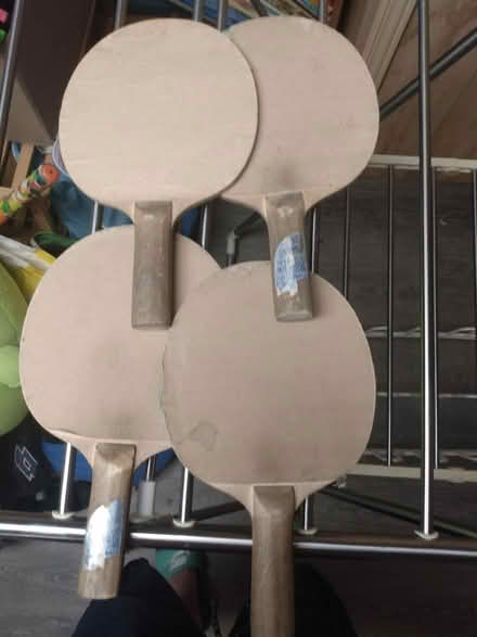 Photo of free 4 ping pong paddles (Near Baseline Rd. & Clyde Ave.) #1