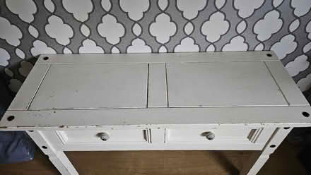 Photo of free Solid Wood Console Table / Hallway Desk (2 Drawers) – Shabby (North Town GU12) #2