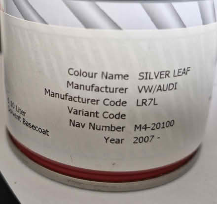 Photo of free part used car paint VW/Audi LR7L (Broadsone BH18) #2