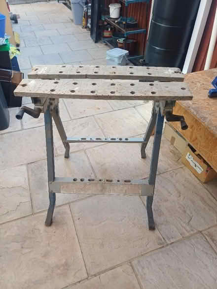 Photo of free Workmate adjustable work bench been well used collect from P (Haylands Way MK41) #3