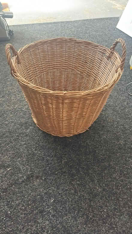 Photo of free Laundry wicker basket (Oxted RH8) #1