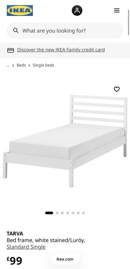 Photo of free IKEA Bed frame, Single (TARVA) (East Molesey) #1