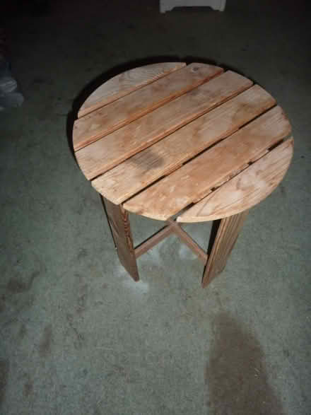 Photo of free small wooden table (Whitcott nr Clun SY78) #1