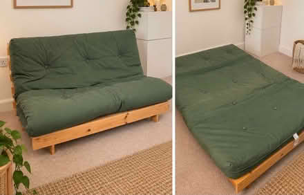 Photo of free Green Futon / Sofa Bed (Limehouse E14 7) #1