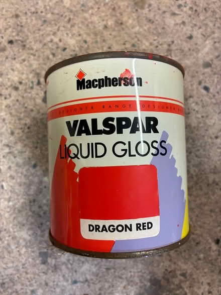 Photo of free Valspar dragon red liquid gloss (Great Boughton CH3) #1