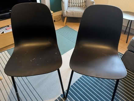 Photo of free 2 black chairs (Camberwell Green SE5) #2