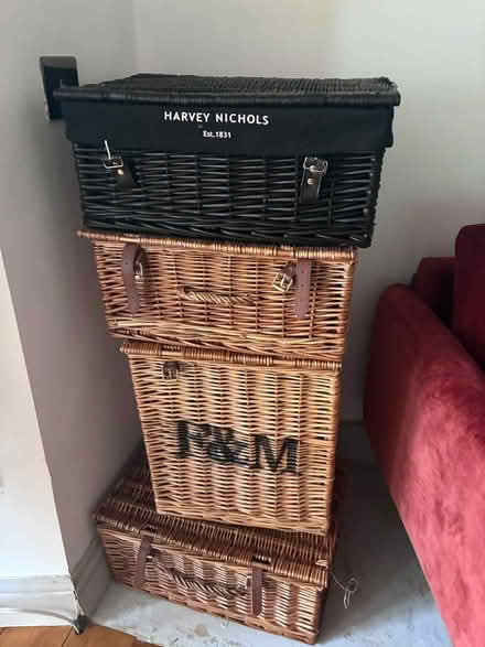 Photo of free Fortnum and mason wicker baskets (leytonstone E11) #1
