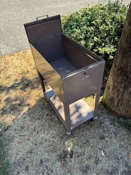 Photo of free File cabinet with sliding cover (Ballard) #2