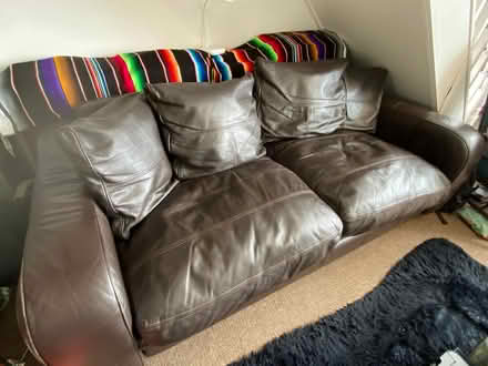 Photo of free leather 3-seat sofa (Ashton Gate BS3) #1