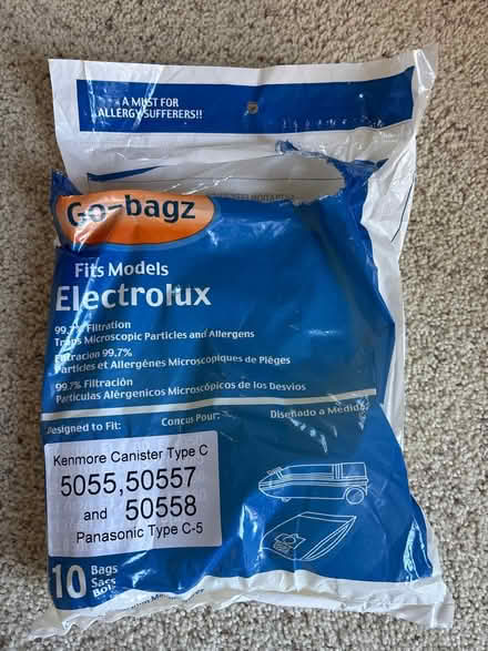 Photo of free 5 canister vacuum cleaner bags (Sunnyvale near Fremont H.S.) #1