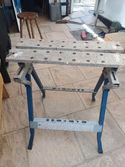 Photo of free Workmate adjustable work bench been well used collect from P (Haylands Way MK41) #1