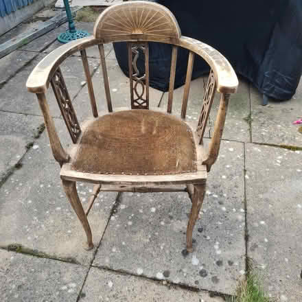 Photo of free Antique captains chair (Kitts Green B33) #1