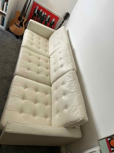 Photo of free Faux Leather Tufted Sofa (Shoreham-by-Sea, BN4) #2