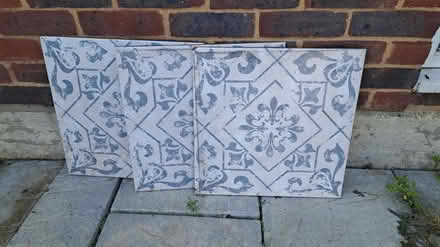 Photo of free Large tiles decorative print (Hornsey N8) #1