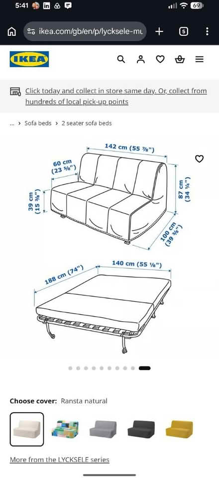 Photo of free Sofa Bed (GU47 0UY) #2