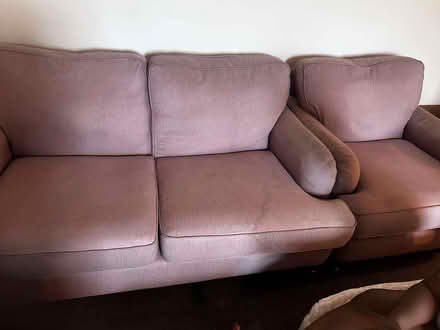 Photo of free 3 seater sofa, very good condition, have fire safety labels (Keele University ST5) #2