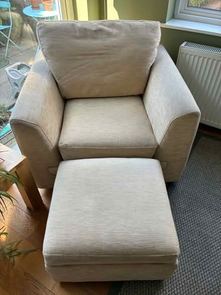 Photo of free Armchair & footstool (Chaulden HP1) #1