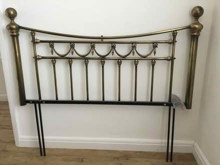 Photo of free Brass headboard (East Preston) #1