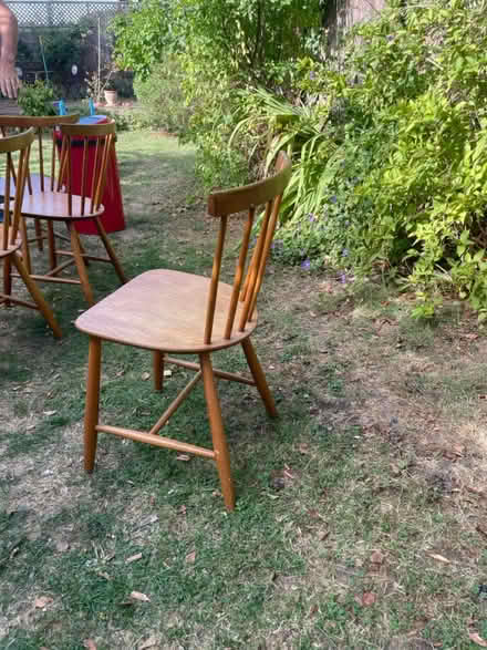Photo of free x4 danish chairs (N11 2AU alexandra palace) #1