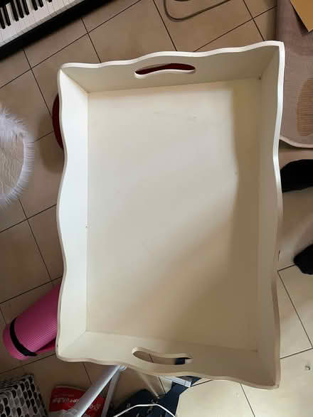 Photo of free 1 folding table and storage table (Barnes) #1